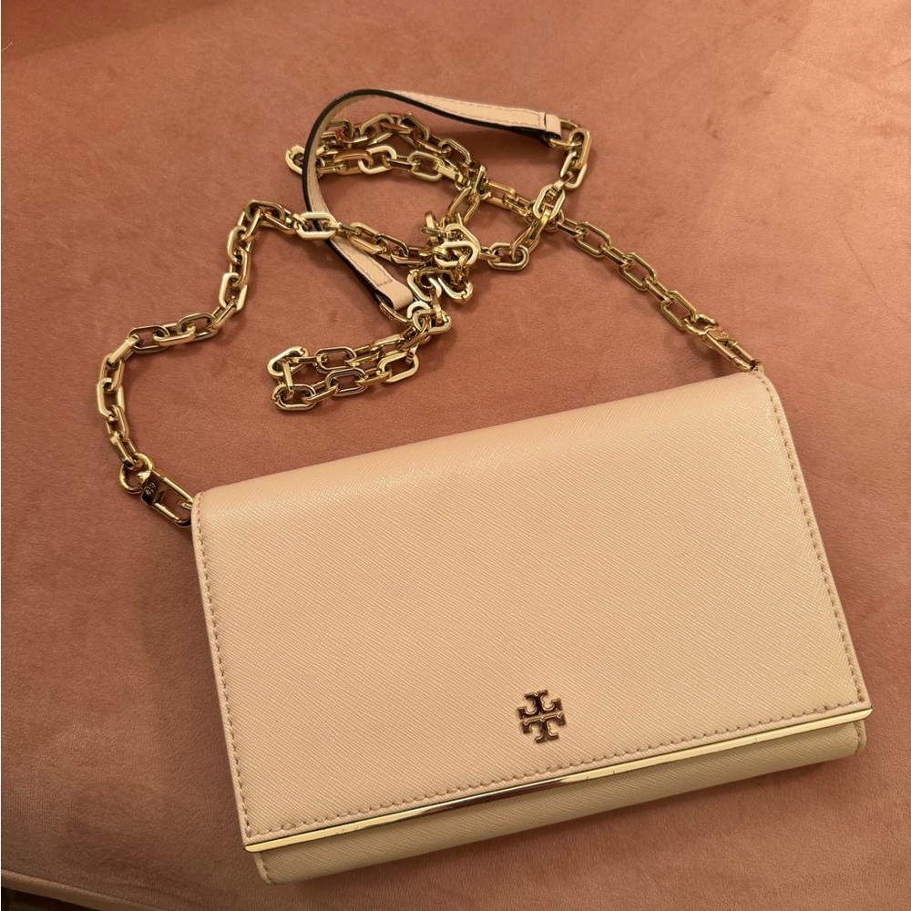 Tory Burch Crossbody/Clutch with Gold Details